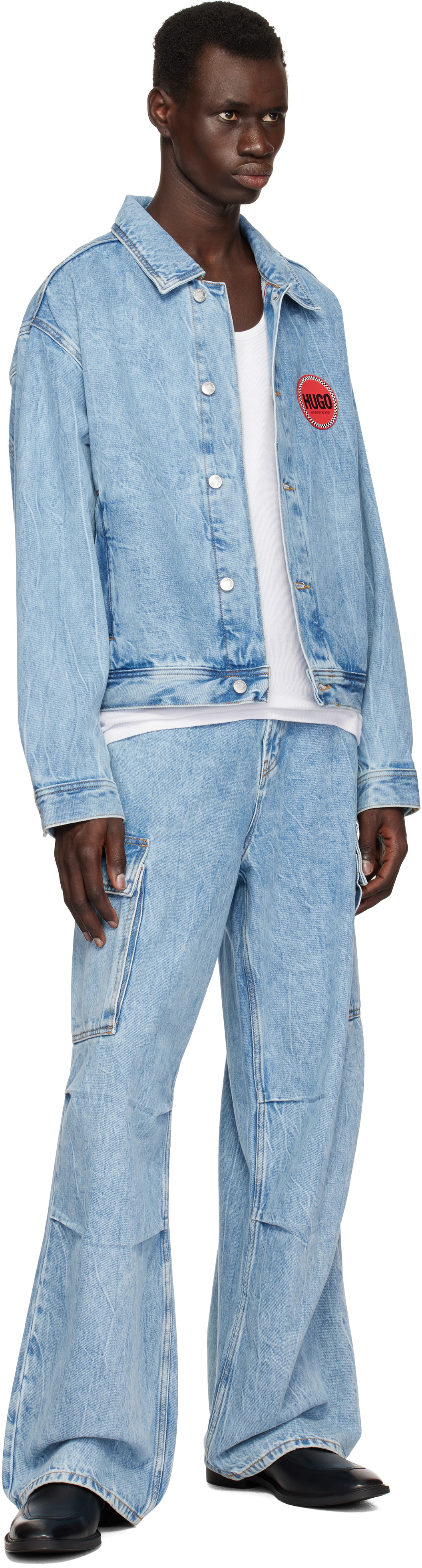 Hugo Blue Faded Denim Jacket