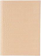 Smythson Pink Croc Soho Mara Notebook