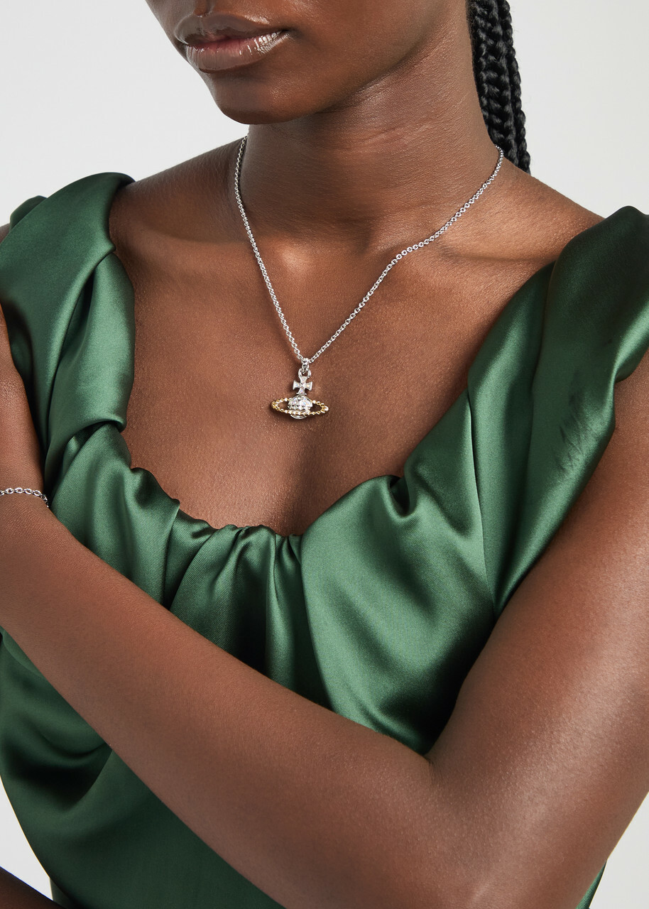 Vivienne Westwood Mayfair Bas Relief Two-toned Rhodium-plated Necklace - Silver - One Size