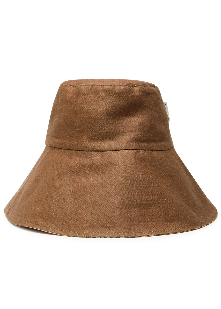 Zimmermann Reversible Printed Linen Bucket hat - Multi  display picture 1
