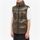 Givenchy Men's Down Puffer Vest in Military Green