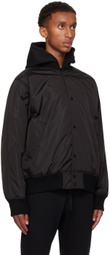Reigning Champ Black ECONYL Satin Nylon Stadium Jacket