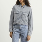 Good American Women's Crystal Denim Jacket in Indigo
