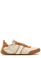 Chloe Kick Panelled Leather Sneakers Brown