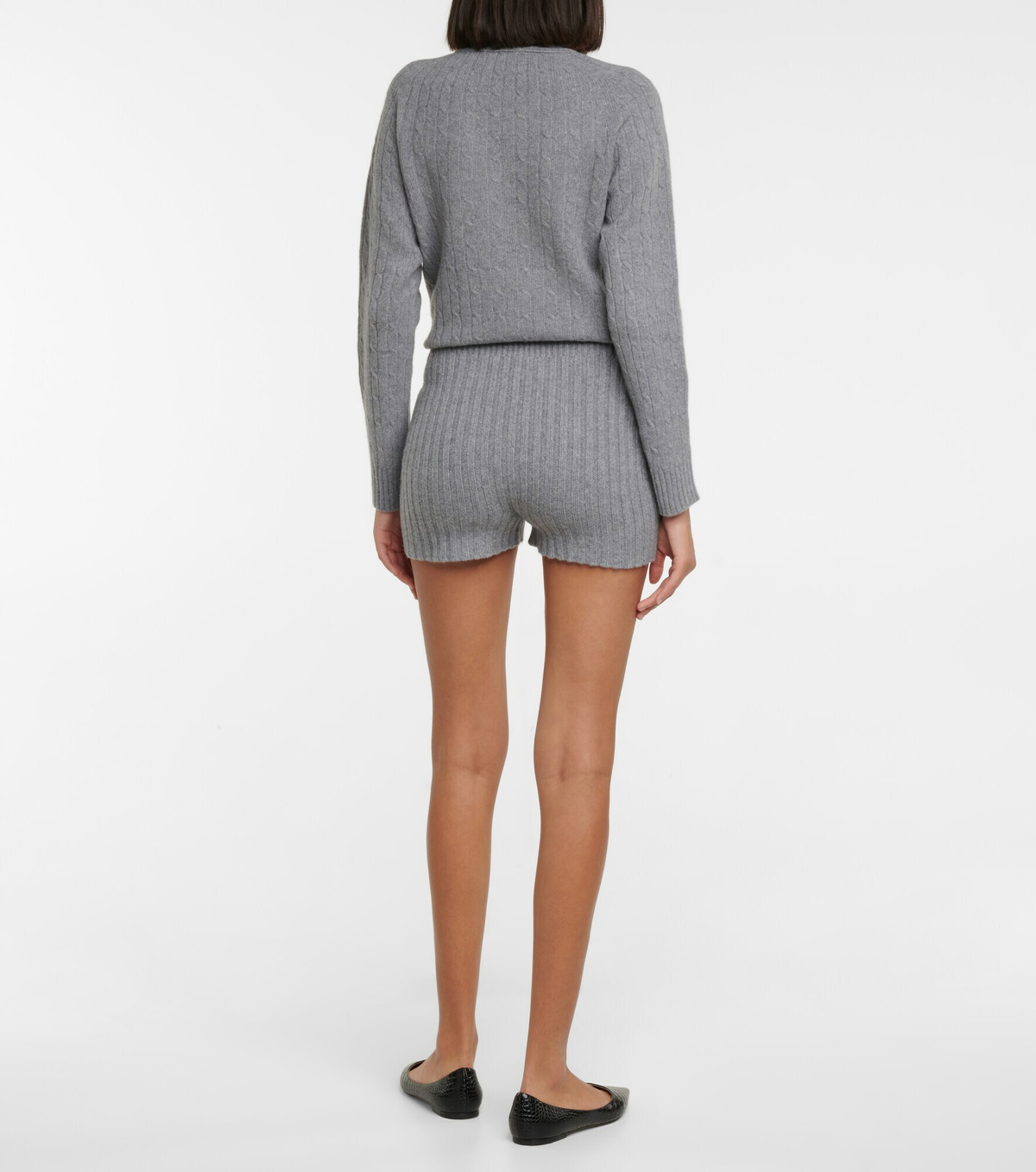 Erdem - Kinsley ribbed-knit wool-blend shorts