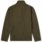 C.P. Company Men's Flatt Nylon Quarter Zip Overshirt in Stone Grey