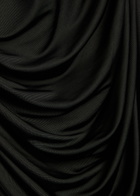 Aya Muse Brise Scarf-effect Stretch-jersey Mini Dress Black
