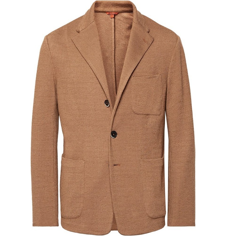Photo: Barena - Light-Brown Mesola Slim-Fit Unstructured Knitted Blazer - Men - Light brown