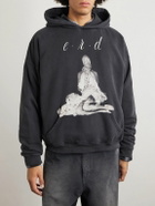 Enfants Riches Déprimés - Girl In Sheet Printed Cotton-Jersey Hoodie - Black