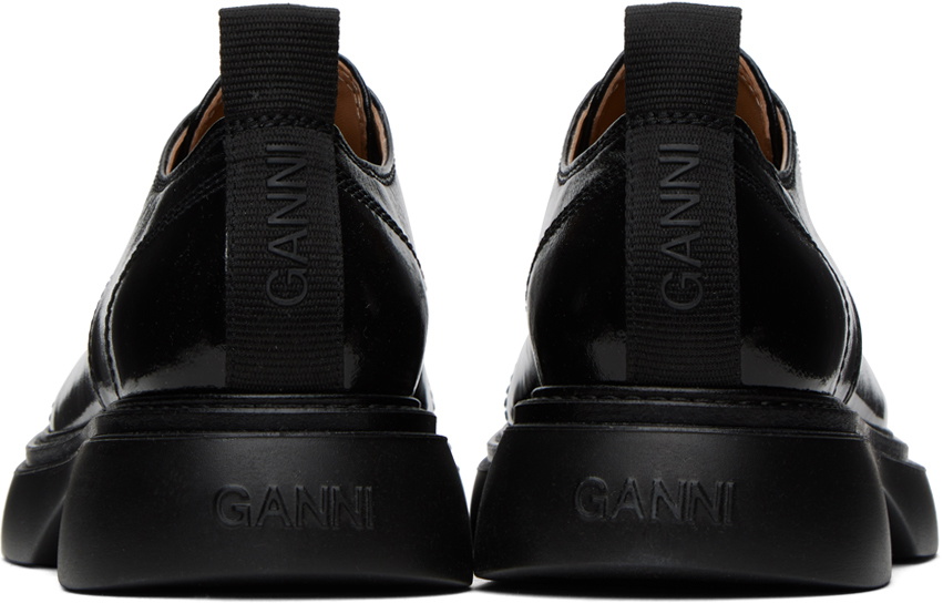GANNI Black Everyday Lace-Up Derbys