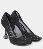 Loewe Toy embellished mesh pumps