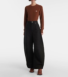 Loewe High-rise wide-leg jeans
