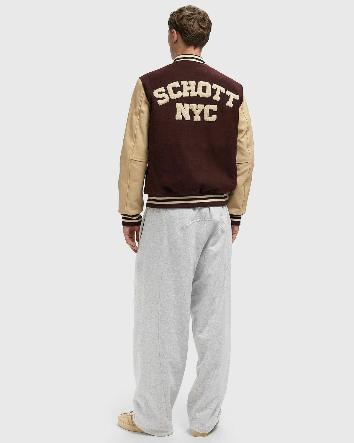 Schott NYC LC8705 JACKET Red Mens Bomber Jackets/College Jacket