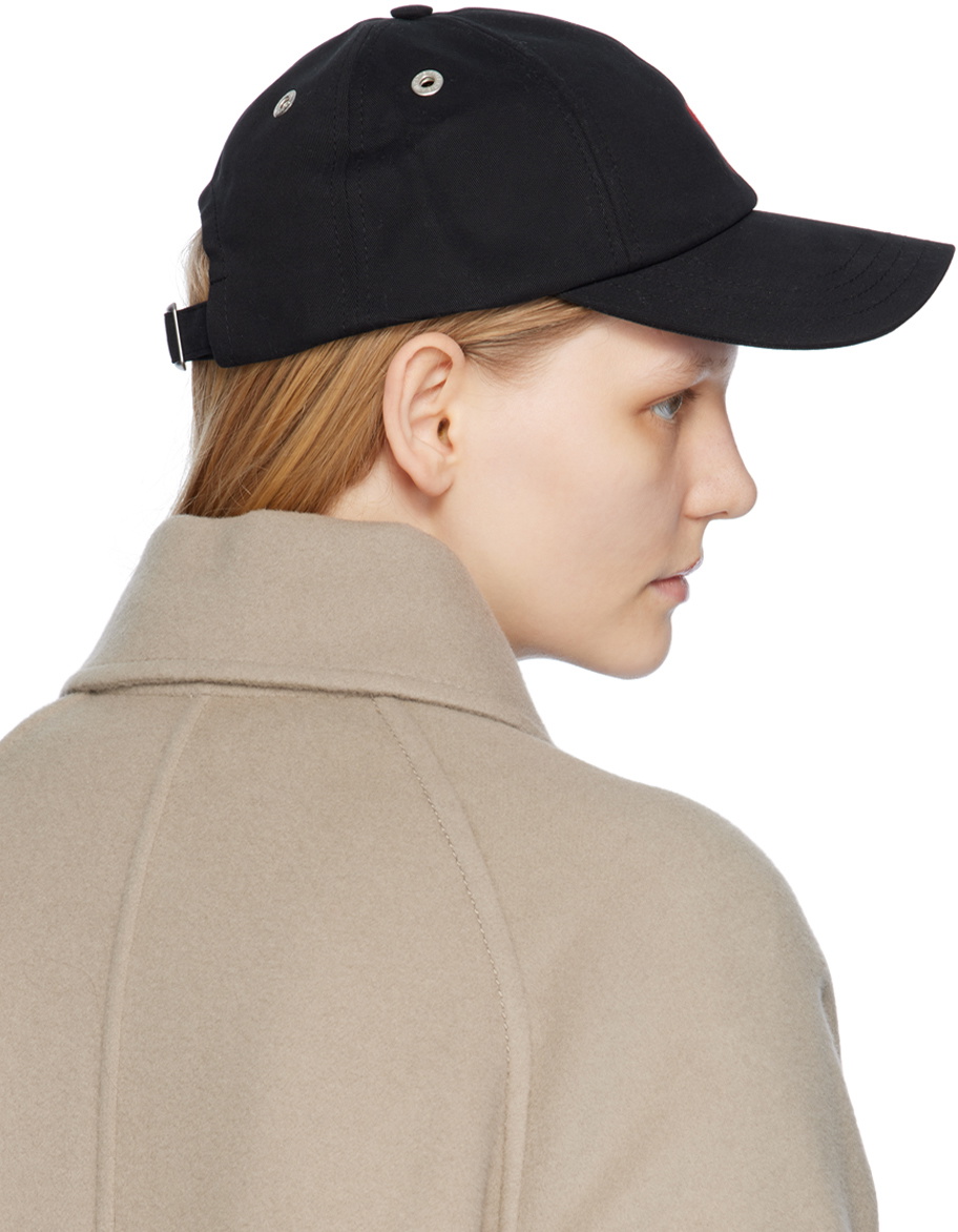 BLACK Ami de Coeur Stud Cap | AMI PARIS
