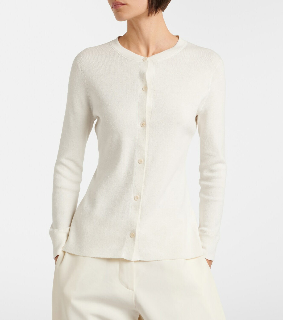 The Row Okino cotton and silk cardigan