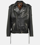 Dolce&Gabbana - Embellished leather jacket