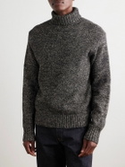 RRL - Wool, Cotton and Linen-Blend Rollneck Sweater - Gray