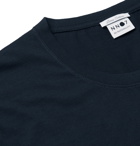 NN07 - Ethan Logo-Print Pima Cotton-Jersey T-Shirt - Blue