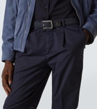Berluti Leather-trimmed belt