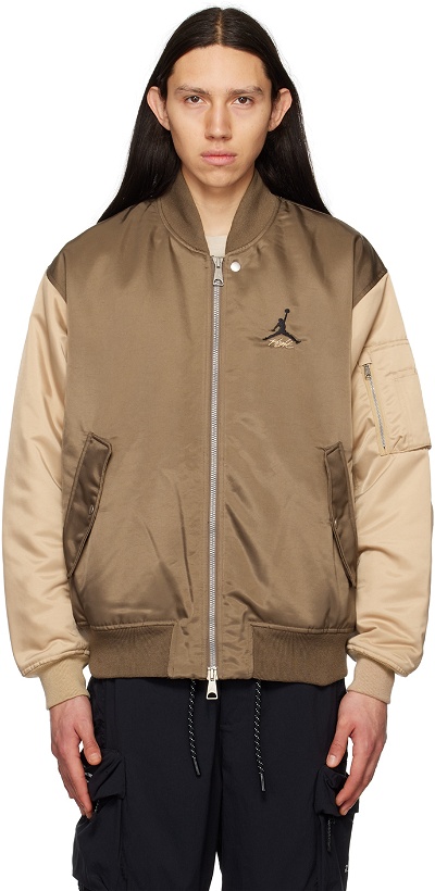 Photo: Nike Jordan Brown Renegade Bomber Jacket