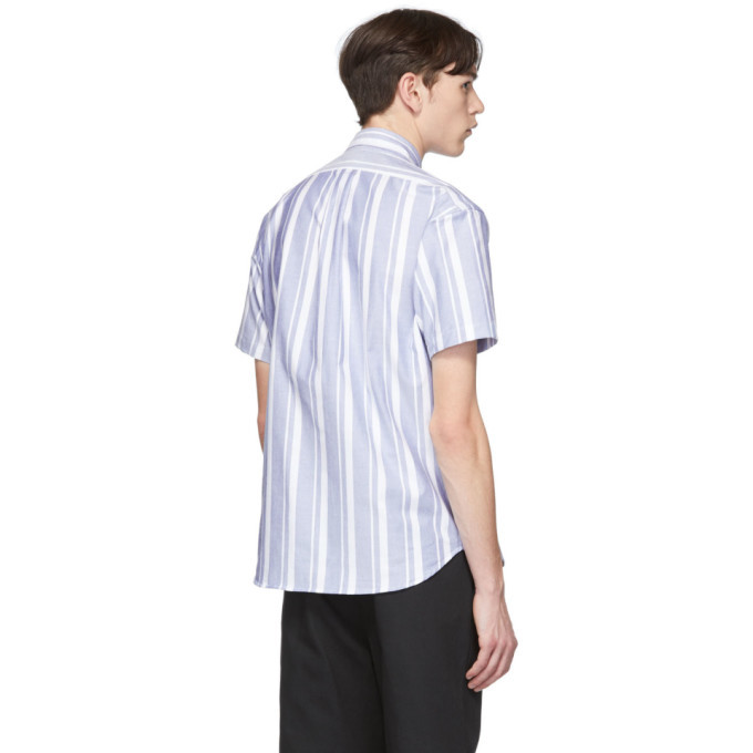 paa Blue and White Stripe Short Sleeve Shirt