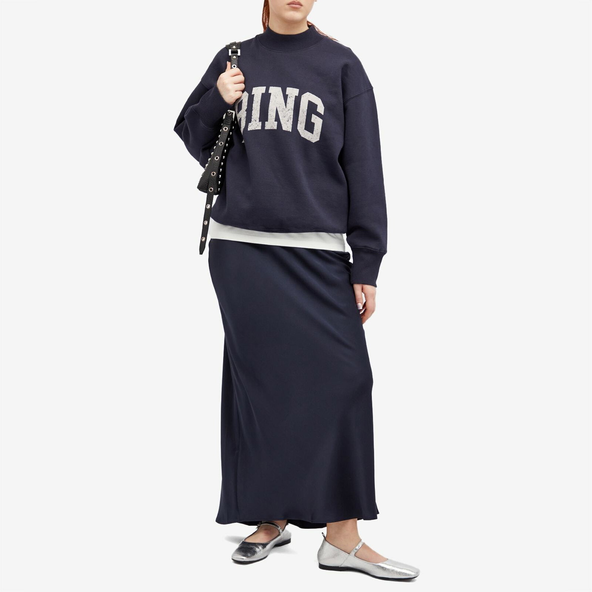 Anine Bing Women's Bradie Sweatshirt in Navy