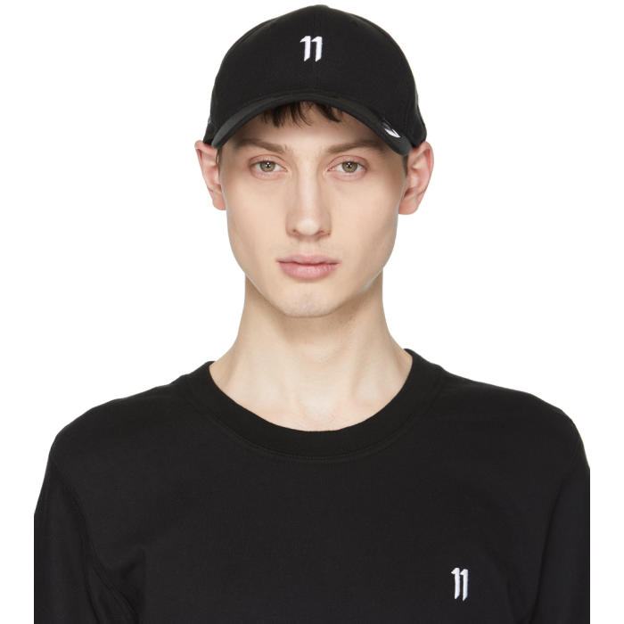 11 by Boris Bidjan Saberi Black and White New Era Edition Logo Cap