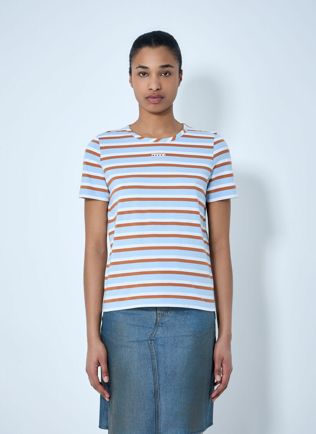 Marni Striped Cotton Jersey T-Shirt