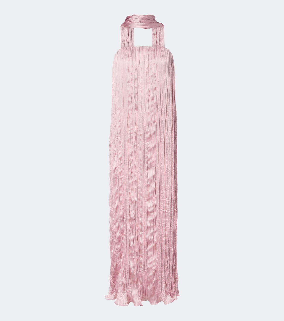 Posse Esme scarf-detail crinkled maxi dress