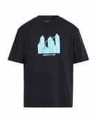 Magenta Mens T-shirt Midnight in Blue