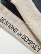 Desmond & Dempsey - Colour-Block Cotton-Blend Socks