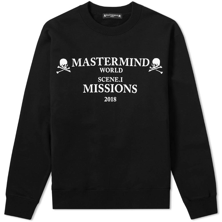 Photo: MASTERMIND WORLD Missions Logo Crew Sweat
