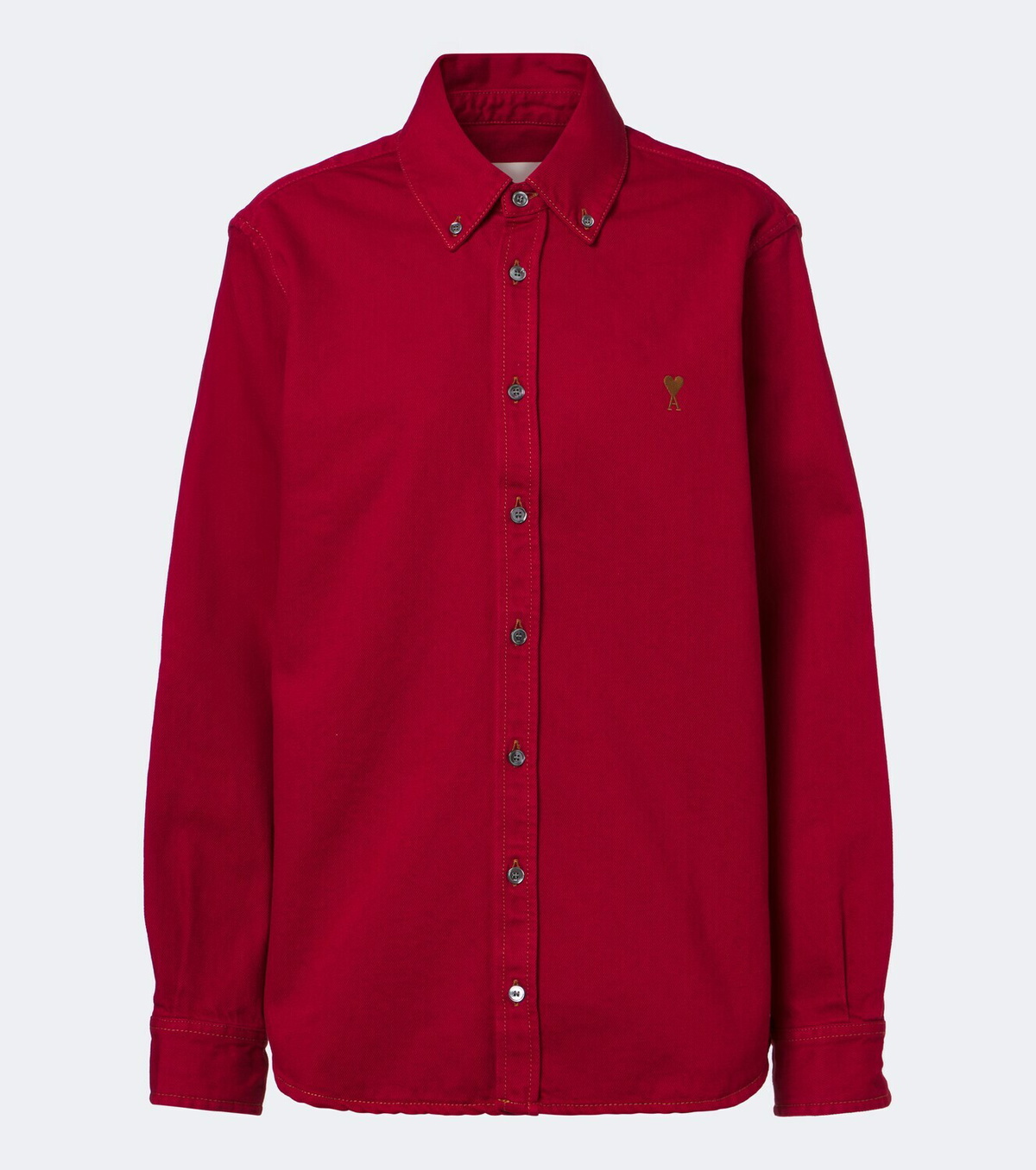 Ami Paris Ami de Cœur cotton twill shirt