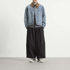 FrizmWORKS Men's Washed Denim Trucker Jacket in Blue