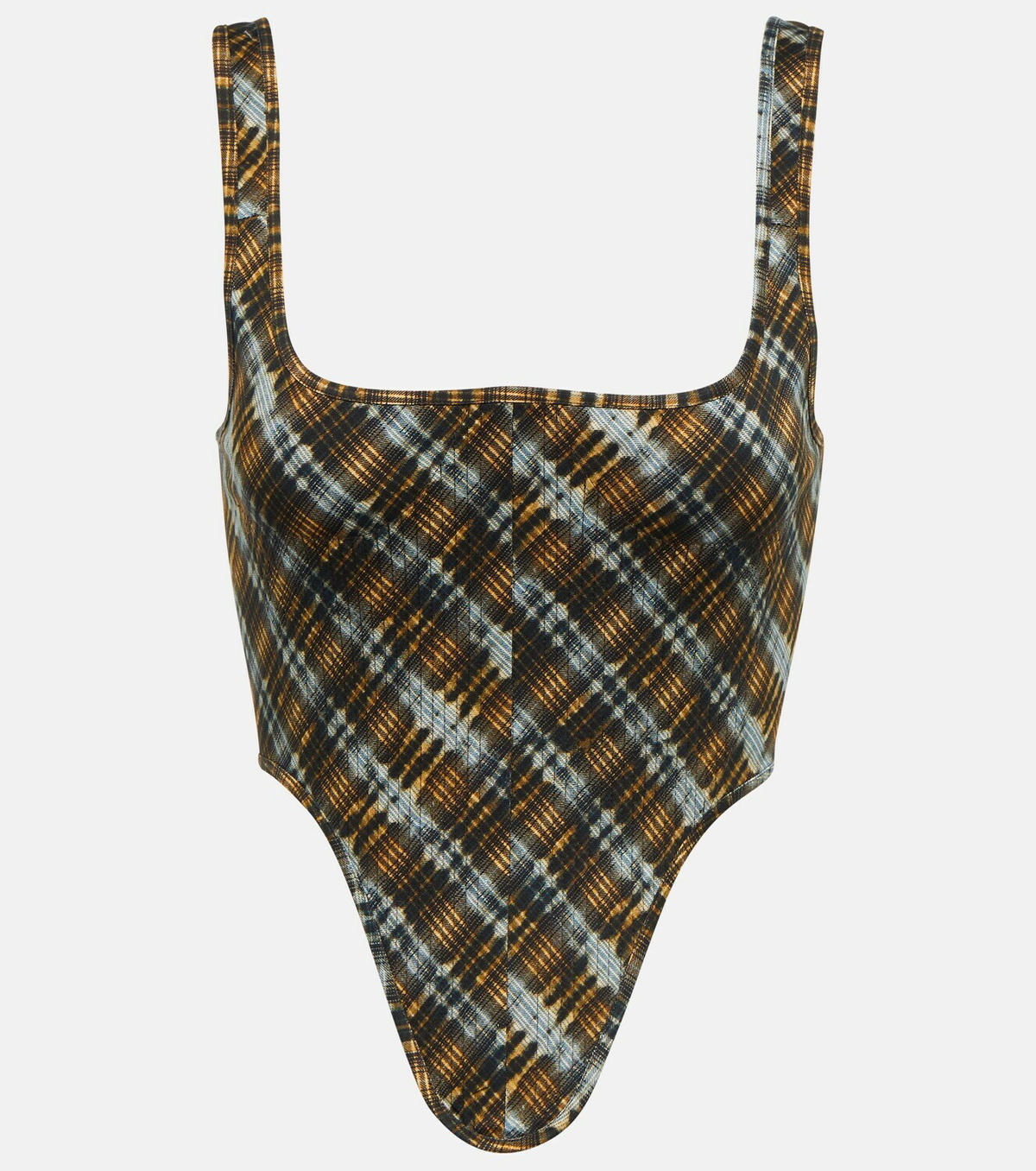 KNWLS - Checked corset top