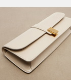 Khaite Blake leather clutch
