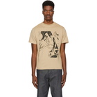 JW Anderson Brown Foot Print T-Shirt