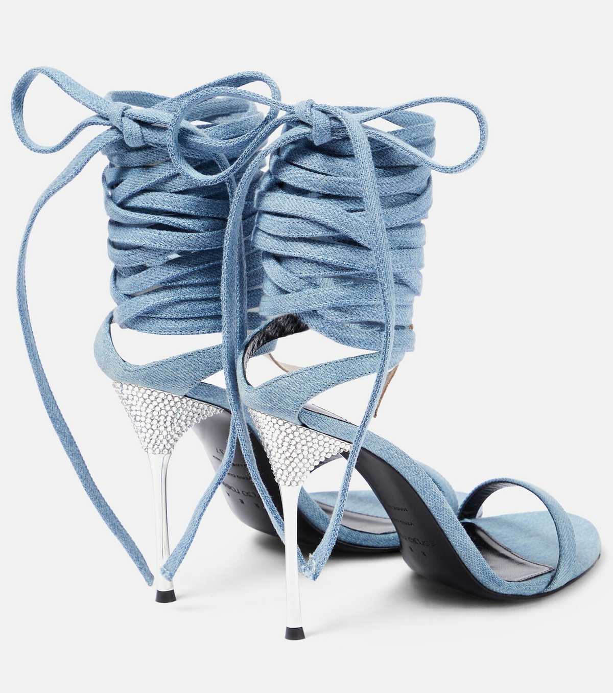Area - x Sergio Rossi Marquise denim sandals