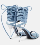 Area - x Sergio Rossi Marquise denim sandals