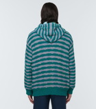 Marni - Striped cotton-blend hoodie