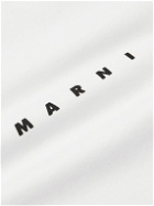 Marni - Logo-Print Cotton-Jersey T-Shirt - White