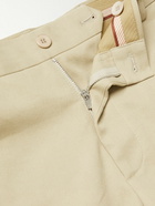 Loro Piana - Tapered Cotton-Twill Chinos - Gray