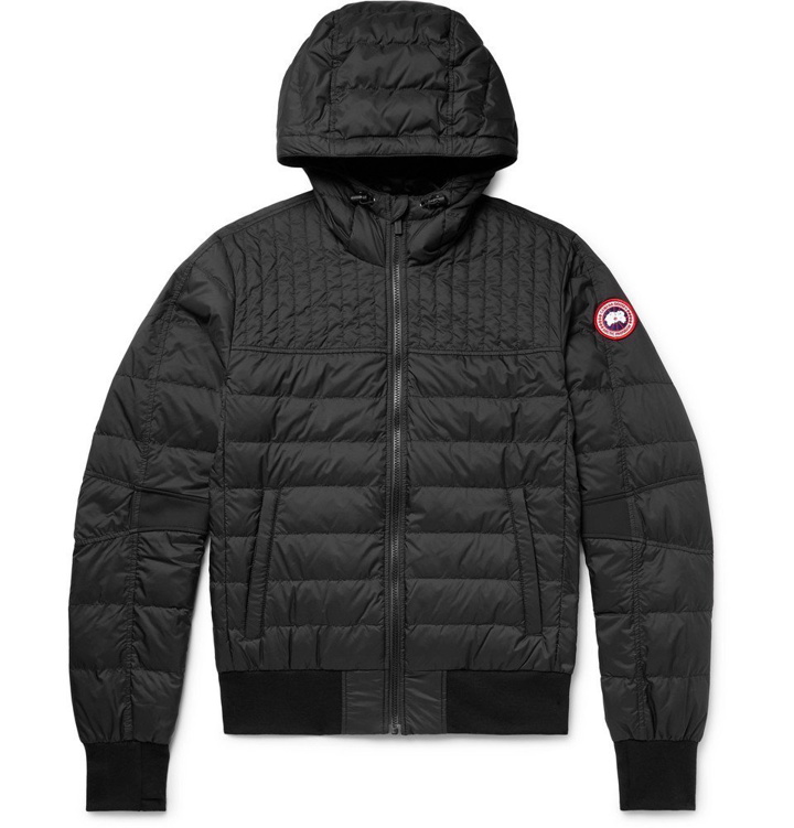 Photo: Canada Goose - Cabri Slim-Fit Quilted Nylon-Ripstop Hooded Down Jacket - Black