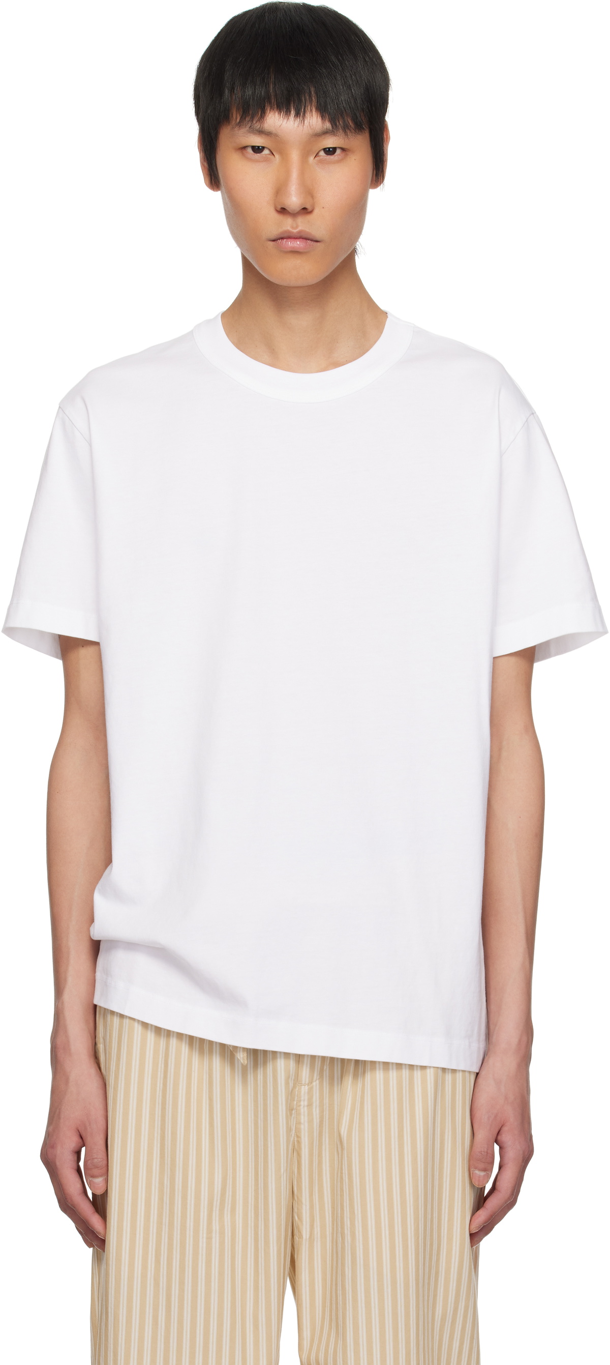 Tekla White Sleeping T-shirt