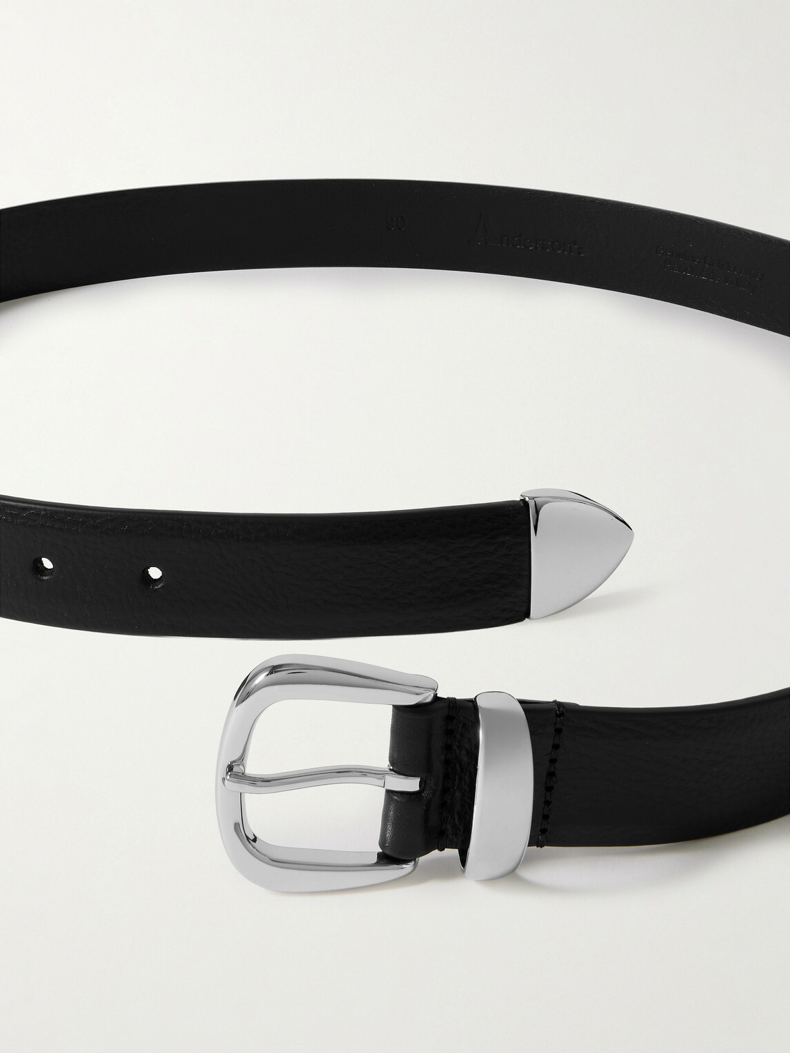 Anderson's - 3cm Leather Belt - Black