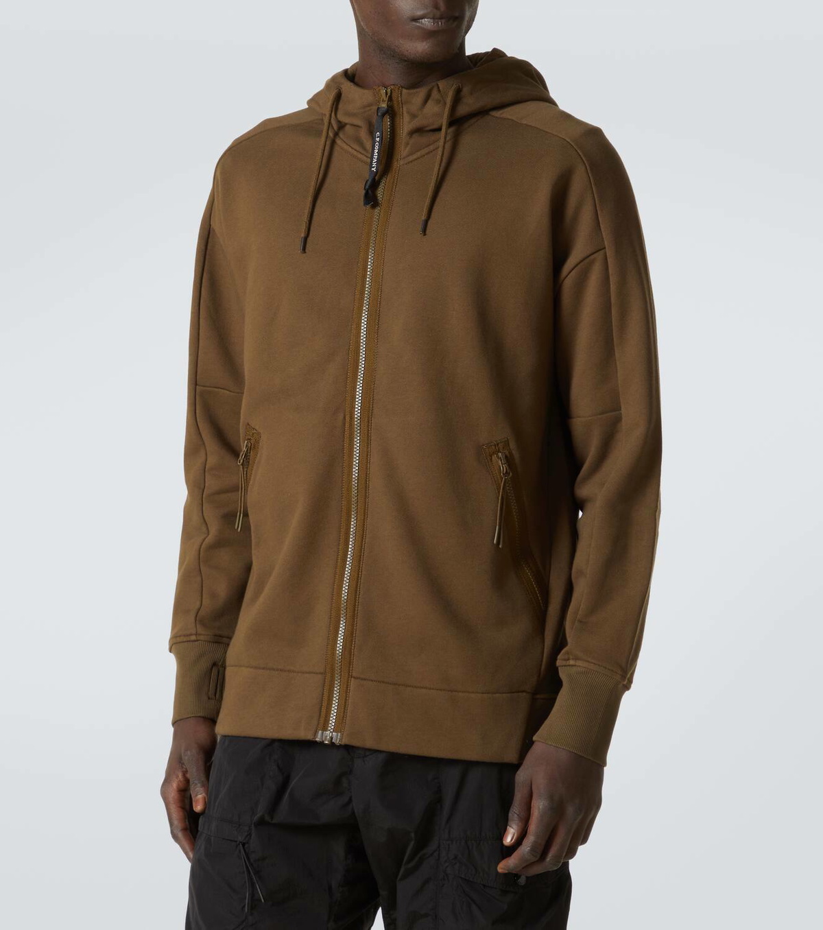 C.P. Company Goggle cotton fleece zipped hoodie C.P. Company