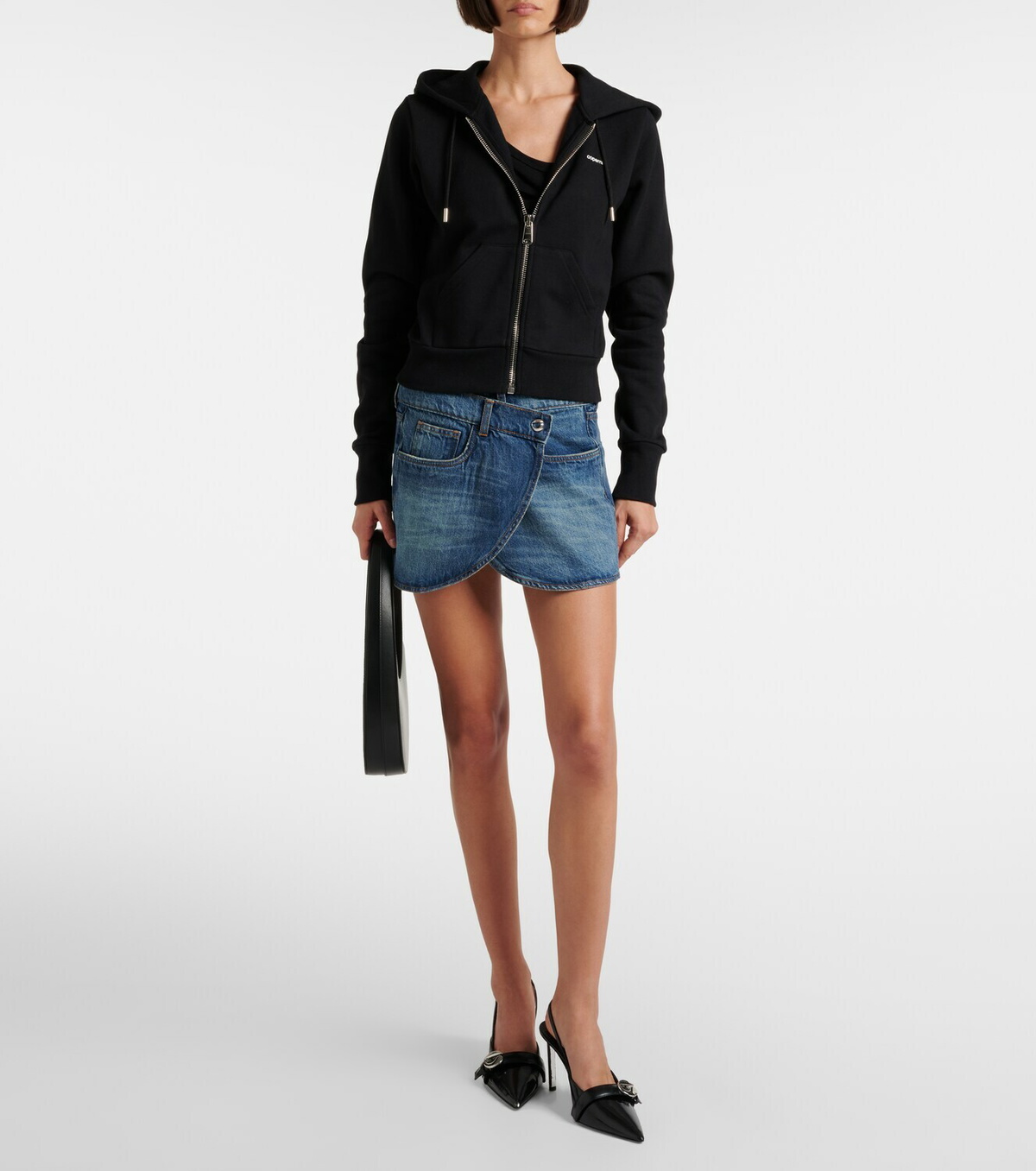Coperni Denim wrap skirt