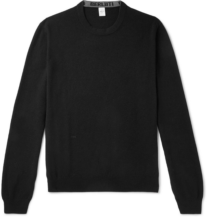 Photo: Berluti - Cashmere and Mulberry Silk-Blend Sweater - Black