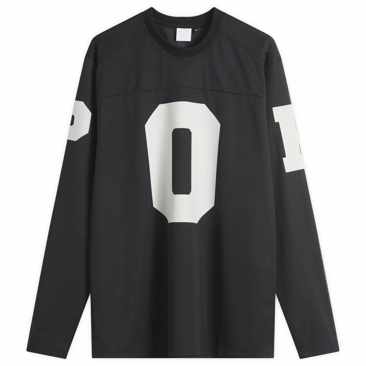 Pop Trading Company Men's Mesh Football Longsleeve Top in Black
