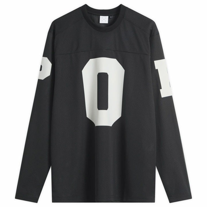 Photo: Pop Trading Company Men's Mesh Football Longsleeve Top in Black